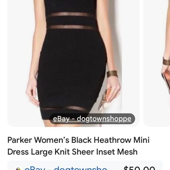 Parker lace mesh Bodycon selective sheer/ lined sexy LBD glamorous and sexy - Picture 13 of 14